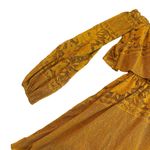 Show Me Your Mumu  Bess Off-Shoulder Lace Mini Dress Golden Size Small Women's Photo 7