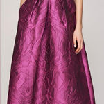 Kay Unger NEW  Mariah Crinkle Pleated Sangria pink ball Gown Sz 10 Photo 0