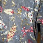 Patagonia 90s Gray Floral Casual Button Down Long Sleeve Shirt Women Size Medium Photo 4