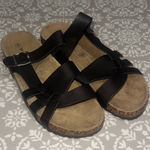 Nature Breeze  Women's Black Sandals Photo 0