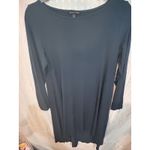 Eileen Fisher  Long Sleeve Boat Neck Tunic Dress Navy Blue Size S/P Photo 1