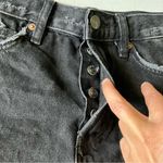 Free People We the Free Lasso High Waist Cutoff Denim Shorts black size 26 Photo 9