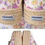 Love Shack Fancy  Superga canvas platform floral sneakers 39.5 9 euc extra laces Photo 2