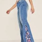 Harper Heritage  high rise flare embroidered jeans Size 28 Photo 0