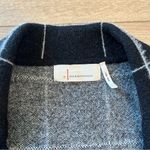 Anthropologie By  Quinn Windowpane Plaid Open Front Longline Vest One Size Photo 3