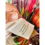 SALONI Pink Printed Silk Flutter Sleeves V Photo 9