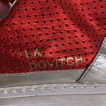 LA DOVITCH MADE IN PORTUGAL RED AND GOLD LEATHER HIGH TOP SNEAKERS (7) Photo 9