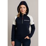 BMW‎ Motorsport Racing 1/4 Zip Pullover Hoodie Women's Size S Blue Photo 13