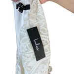 NWT Lulus Womens Dress Size L White Bodycon Lace High Neck Elegant Chic sheer Size L Photo 9