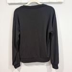 Athleta Willow V-Neck Sweatshirt Black S EUC Photo 4