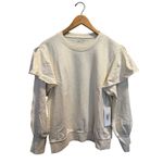 AG Adriano Goldschmied Adriano Goldschmied AG Cecilia Ruffle Crew Neck Sweatshirt Women’s Size L NWT Photo 5