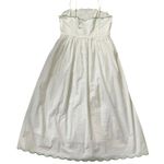 Charles Henry White Lined Fit & Flare Midi Dress Women Size Large NWT | 30-13 Photo 1