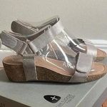 Me Too Adam Tucker by  pewter metallic sandals Photo 0