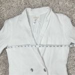 l*space L* Bianca Blazer Jacket Cream White 6 Double Breasted Muslin Cotton Photo 7