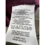 Ann Taylor LOFT Mock Neck Ribbed Pullover Knit Blouse in Burgundy Small Photo 3