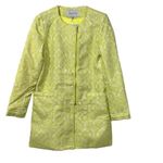 Lucy & Co Yellow Floral Print Jacket(Size M) Green Size M Photo 2