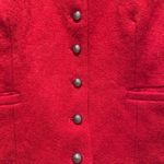 Evan Picone  Red Wool Button Front Blazer Jacket Size Small Photo 2