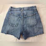 Maurice's  8 Raw Hem Button Fly Medium Wash Blue Jeans Denim  Shorts Photo 1