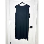 Ming Wang Plus Size 2X Crew Neck Knit Acrylic Tank Dress Black Minimalist Photo 8