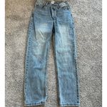 Princess Polly  Asymmetrical button front straight leg jeans light wash‎ Photo 9