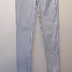 Costes Mila stripe high rise high skinny blue light striped jeans Size 25 Photo 2