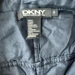 DKNY 100% Silk Black Button Up Cargo Jacket size M Photo 4