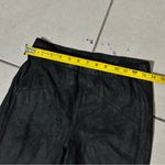 Free People  Womens Faux Suede Leather Leggings Black Size Small Photo 6