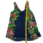 Candie's Blue Floral Flowy Tropical Tank Top Photo 9