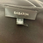 Aritzia Babaton Draped Dress Ruched Faux Wrap Long Sleeve Black Size Small Photo 10