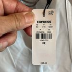 EXPRESS  White Belted Dress Pants Cargo New Ankle Super High Rise Photo 4