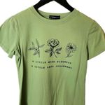 SheIn  Little More Kindness Less Judgement T Shirt Womens Green Extra Small XS Photo 1