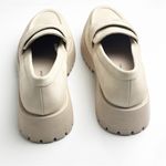 No Boundaries  Cream Lug Sole Slip On Penny Loafers, Size 6 Photo 4