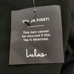 Lulus  Black Evening Gown with Criss Cross Halter Neckline NWT Size XL Photo 6