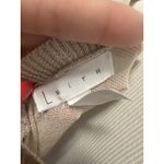 Leith  Women's Size Medium Beige V-Neck‎ And Back Pullover Sweater Nordstrom Lite Photo 2
