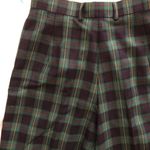 Laurel Green Blue Plaid High Waisted Bermuda short Size 36 Photo 4