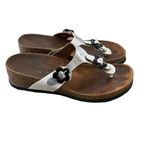 Birkenstock  Gizeh Thong Sandals Silver Women Size 6 Photo 3