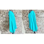 The Southern Shirt Company Southern Shirt Thermal Top Medium Teal Cotton Ball Asymmetrical NWOT Photo 5