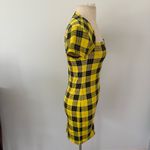 Motel Rocks  Maretha Dress In Winter Plaid Yellow Size Small Photo 6