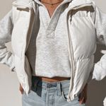 Boutique White Puffer Jacket Vest Photo 0