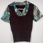 Apt. 9  90’s Layered Brown Sweater Vest Mid Century Small Office Academia Vintage Photo 0