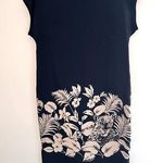 Rickie Freeman For Teri Jon Sz 4 100% Silk Animal Print Lightweight Lined Dress Black Photo 0