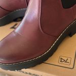 Dirty Laundry  Red and Black Ankle Boots with Sturdy Sole Photo 2