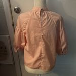 Bleuh Ciel  Peach V-Neck Chocker Blouse M  Balloon Sleeve Fairycore Whimsygoth Photo 1