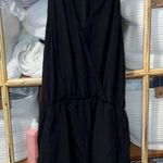 Rory Beca  black v-neck sleeveless romper size medium Photo 3