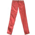 ZARA  Core Denim Pink Coral Slim Fit Skinny Jeans Size 2 Photo 1