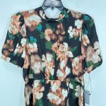 Julia Jordan  Women's Midi Dress Size 12 Floral Black‎ Multi Short Sleeve Wedding Photo 3