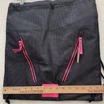 Victoria's Secret VSX VICTORIA’s SECRET Sport Black/Pink Mesh Drawstring Gym Bag Backpack NWT Photo 6