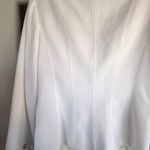 White House | Black Market Women's Sz 12 White Tailored Two Button Studio Blazer Photo 4