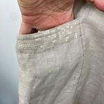 Blu Orchid Italian Linen Dress Tunic cap sleeve cream size Medium Photo 7