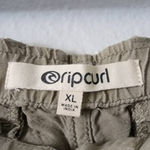 Rip Curl Panoma Linen Blend Hi-Rise Shorts Stone Green XL NEW Photo 4